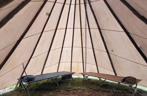 Rexburg RV Rental | Tipi on the way to Yellowstone