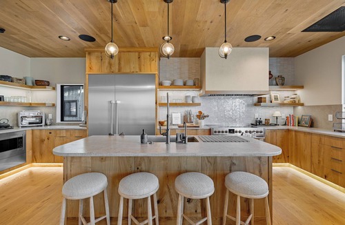 McCall House | Ultra modern McCall lakefront home for 16, 60' of private beach + dock