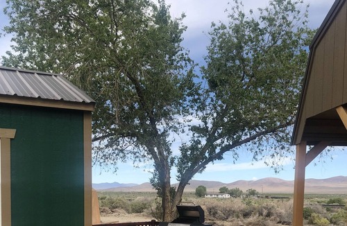 Imlay Cabin | Wyatt Earp, has a queen bed, and has it's own bathroom.