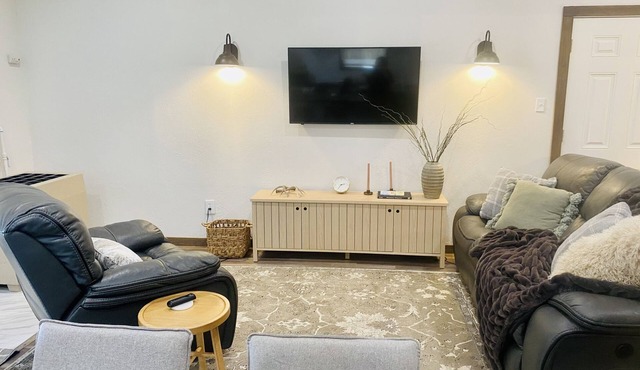 A clean, comfortable space just off the interstate with easy parking.