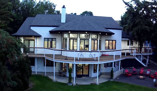 A golf course home with game room and amazing outdoor space.