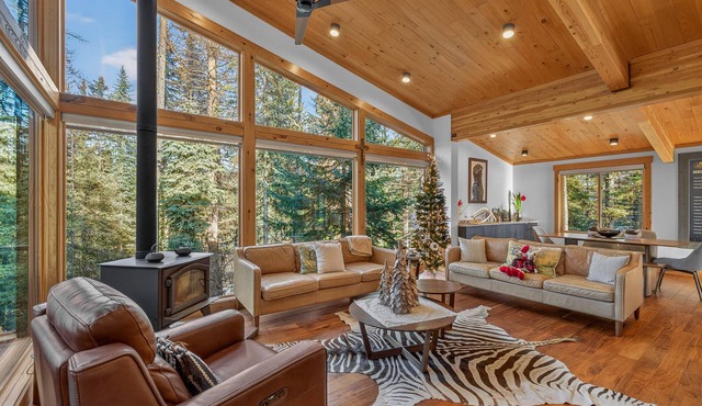 Black Diamond Chalet - private mountain luxury w/hot tub, 5 min to Tamarack, 2 min to Lake
