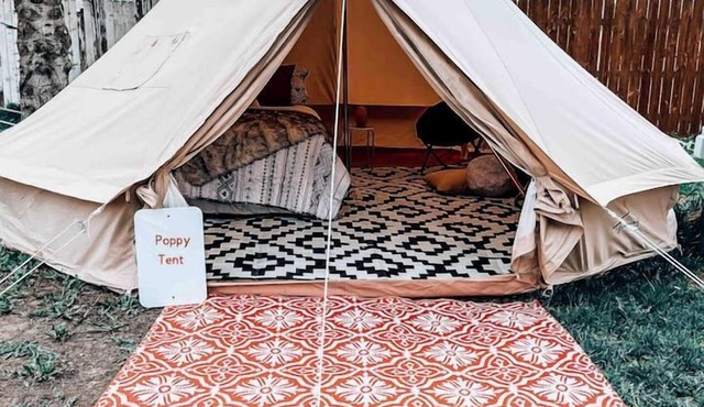 Cozy Bell Tent Glamping in Swan Valley, Idaho near Jackson Hole