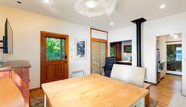 Dog-Friendly Soundfront Home w/Waterfront Deck, Beach Access, & Wood Stove