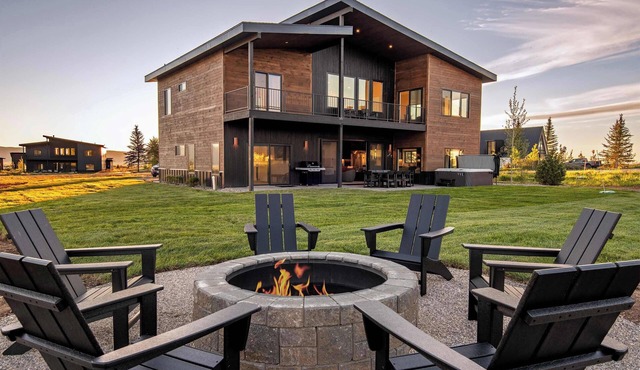 Hot Tub Fire Pit Teton Views National Parks