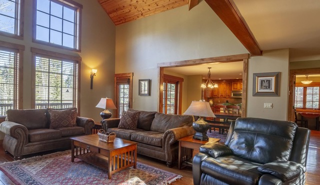 Large Walk-through Kitchen | Stone Fireplace | Cozy Loft with Queen Bed in Donnelly