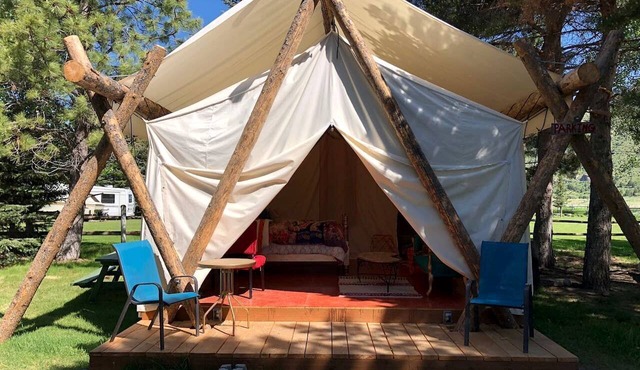 Luxury Safari Tent in Irwin, Idaho near Jackson Hole & Palisades Lake
