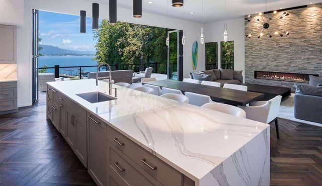 Luxury Waterfront | Chef's Kitchen | Titans Landing in Sagle