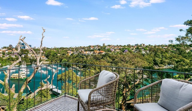 Mosman Bay - MOS17 - Mosman Street - Bright 1BR with Balcony Sparkling Mosman Bay Views Near Ferry Cafes in Mosman
