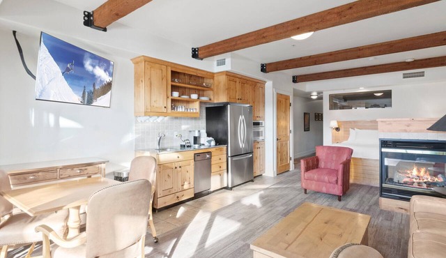 Newpark 402 | Private Hot Tub | Kitchenette | Olympic Park & Mountain Views | Balcony | Top Floor