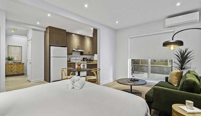 Stylish Open-Space Studio by Jean Talon Market in Montreal