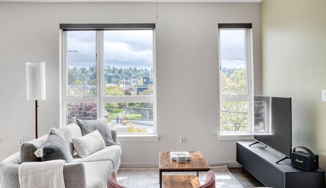 Tasteful Ballard 2BR w/BBQ, Lounge & W/D, onsite retail, by Blueground