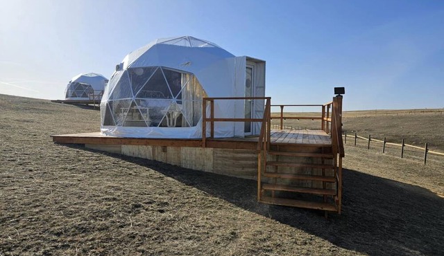 Tranquil Dome on the Calm Prairies of Alberta, Canada, near Medicine Hat and Redcliff in Redcliff