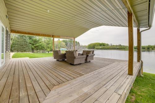 Waterfront Evart Getaway w/Fire Pit on 82 Acres! in Evart