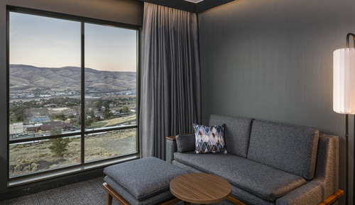 Room, 1 King Bed with Sofa bed, River View (Mobility/Hearing Access, Roll-in Shwr)