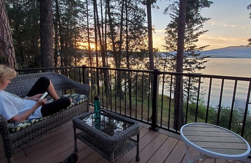 Big Arm House | Charming Lake Front Home with Deck, Dock, Beach and Spectacular Views