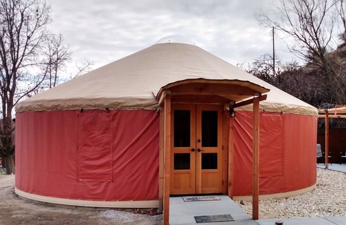 Buhl House | Your own private spa! Yurt with natural geothermal hot water.