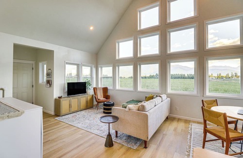 Creston Cottage | Kalispell Mountain Getaway w/Hot Tub & Fire Pit!