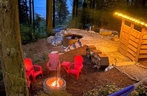 Lummi Island Cabin | Lakeside Cabin in the Trees with Views and Hot Tub