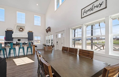 Garden City Cabin | Cedar Farmhouse with Pool (Sleeps 20) by Bear Lake Luxury Rentals