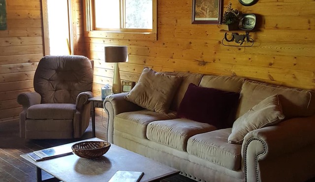"Deer Leap" Rustic Cabin Hidden Among The Pines.