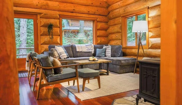 Mt. Baker Log Cabin | Fireplace + Fast WiFi in Glaicer
